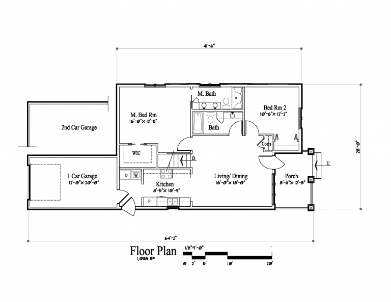 2 Bedroom Floor Plan1